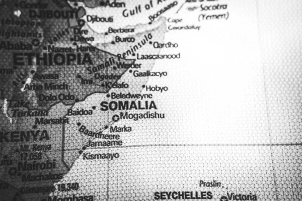 Somalia Mapa Viaje Textura Fondo —  Fotos de Stock