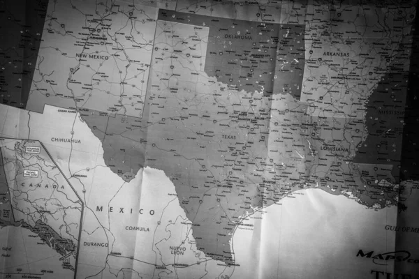 Texas State Mapa Viagem Fundo — Fotografia de Stock