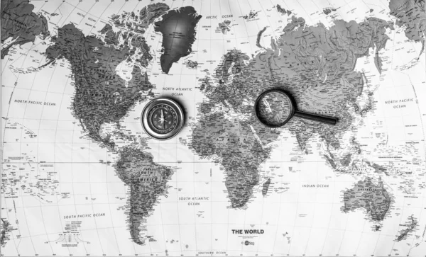 Dünya Haritası Seyahat Arkaplan Dokusu — Stok fotoğraf