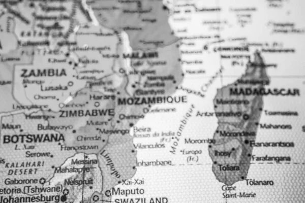 Madagáscar Mapa Viagem Fundo Textura — Fotografia de Stock