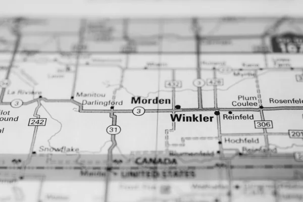 Winkler Usa Kartan — Stockfoto