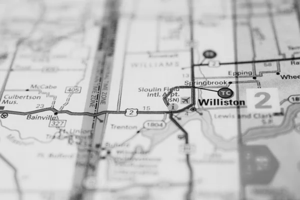 Williston Mapa Estados Unidos — Foto de Stock
