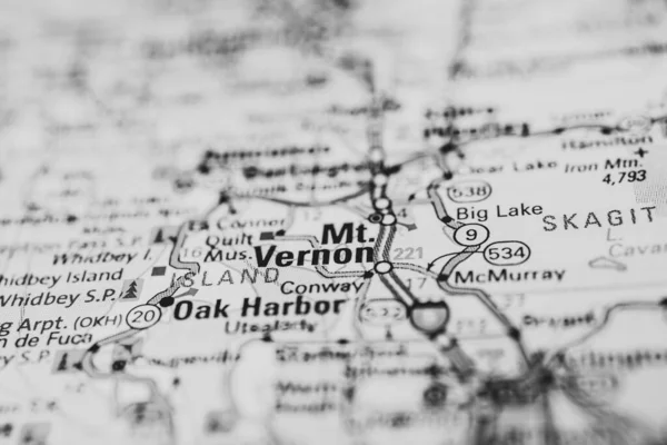 Monte Vernon Fondo Del Mapa — Foto de Stock
