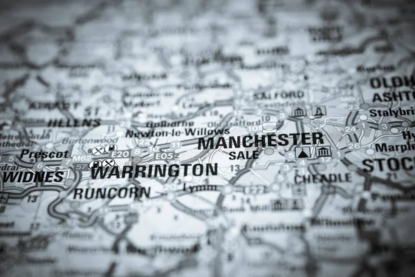 Manchester Karta — Stockfoto