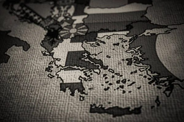 Grecia Europa Mapa Fondo —  Fotos de Stock