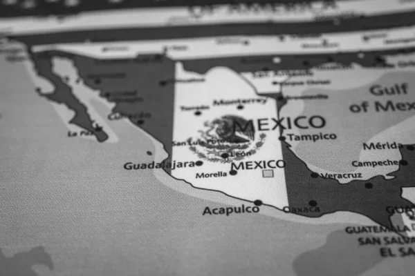 Bandeira México Mapa — Fotografia de Stock