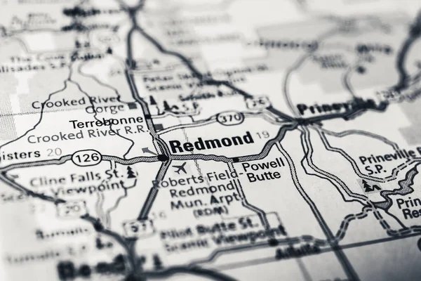 Redmond Mapa Estados Unidos — Foto de Stock