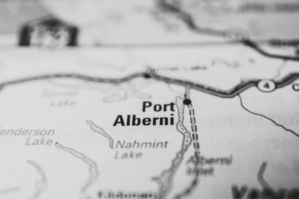 Порт Альберні Карті — стокове фото