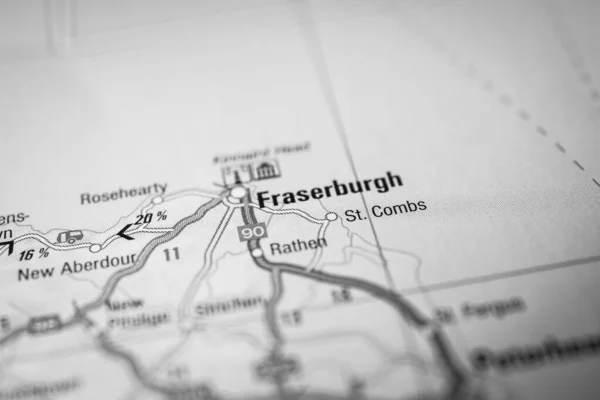 Фрейзербург Карте Европа — стоковое фото
