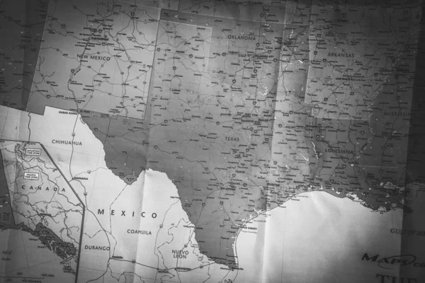 テキサス州地図旅行の背景 — ストック写真