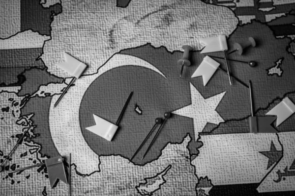 Turquia Europa Mapa Fundo — Fotografia de Stock