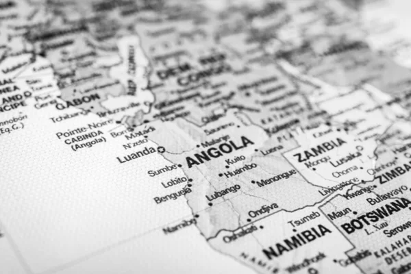 Angola Mapa Viagem Fundo Textura — Fotografia de Stock