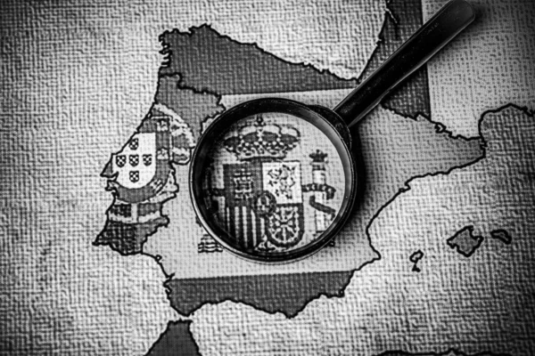 Испания Фоне Карты Эропа — стоковое фото