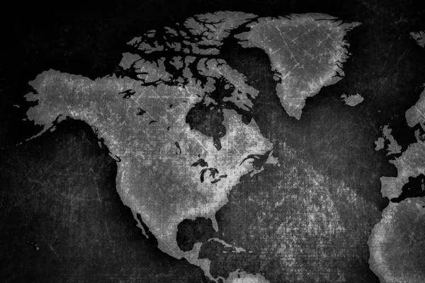 Схематическая Карта Мира — стоковое фото