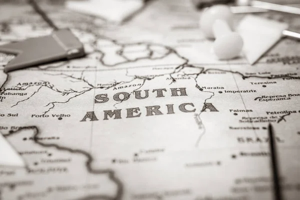 Soith America Mapa Fondo —  Fotos de Stock