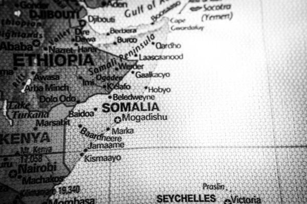 Szomália Térképen Utazás Háttér Textúra — Stock Fotó