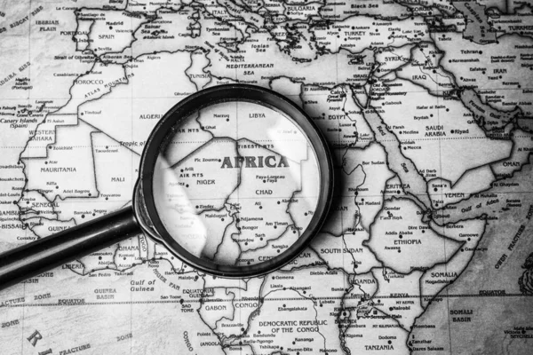 África Mapa Textura Fundo — Fotografia de Stock