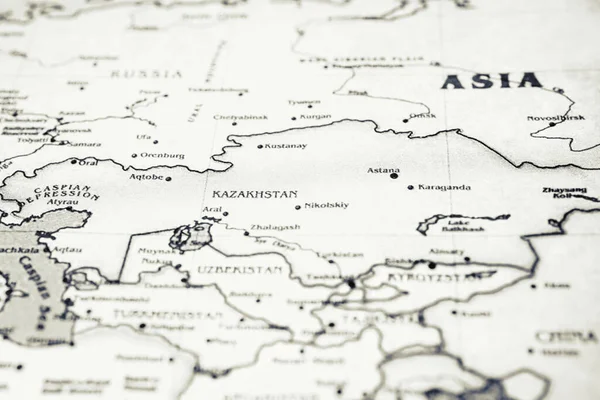 Kazachstan Kaart Achtergrond — Stockfoto