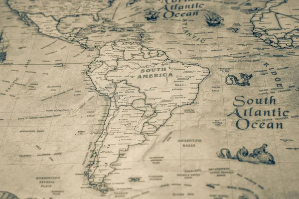 América Del Sur Mapa Del Mundo —  Fotos de Stock