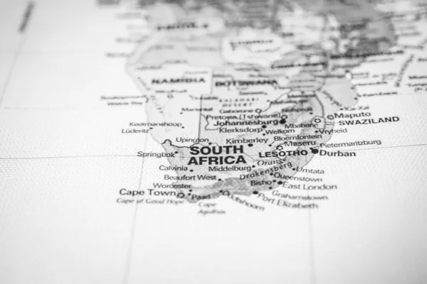 Güney Afrika Haritada Seyahat Arkaplan Dokusu — Stok fotoğraf