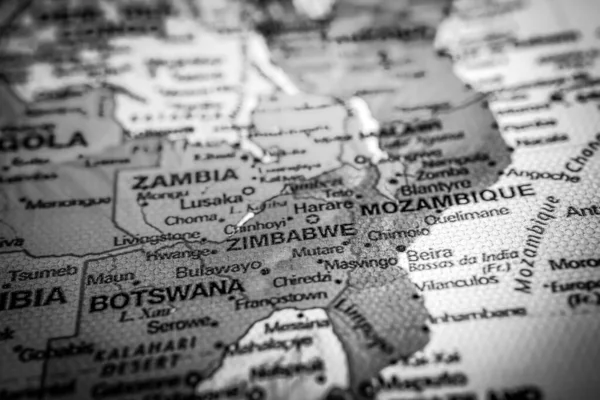 地图旅行背景纹理上的博茨瓦纳 — 图库照片