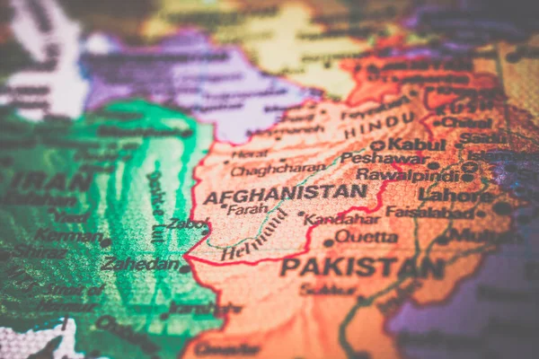 Pakisztán Térképen Utazási Háttér Textúra — Stock Fotó