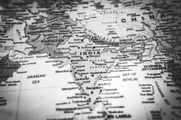 Індія Карті Подорожує Фоном Текстури — стокове фото