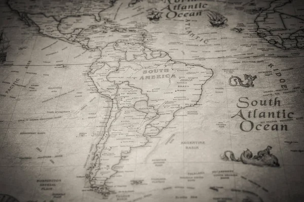 South America Map World — Stock Photo, Image