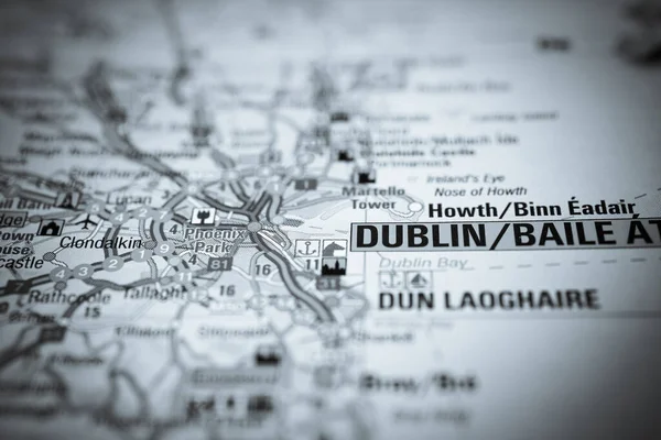 Dublin Karta — Stockfoto