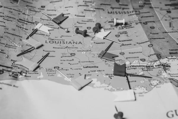 Louisiana Estado Mapa — Foto de Stock