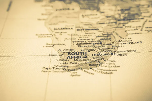 Zuid Afrika Kaart Reis Achtergrond Textuur — Stockfoto
