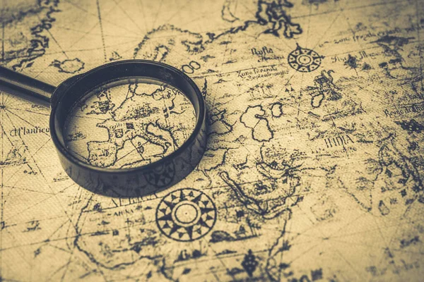 Retro Old Map Background Texture — Stock Photo, Image