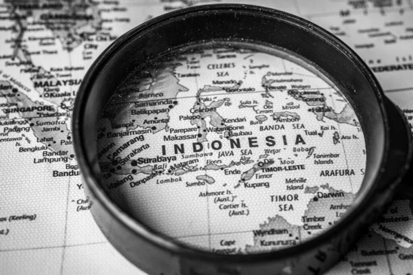 Indonesia Map Travel Background Texture — Stock Photo, Image