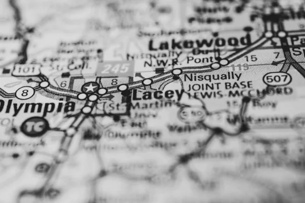 Lacey Mapa Estados Unidos — Foto de Stock