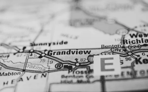 Grandview Mapa — Foto de Stock