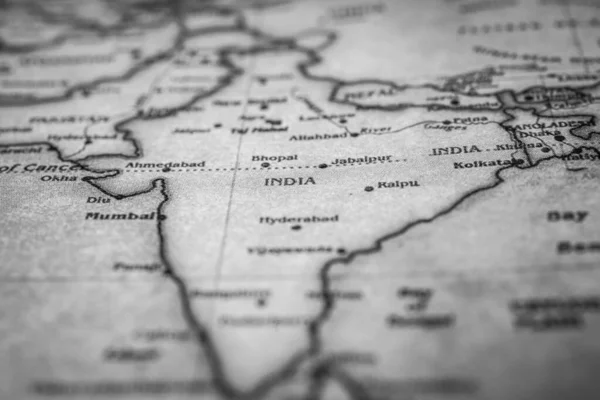 地図上のインド — ストック写真