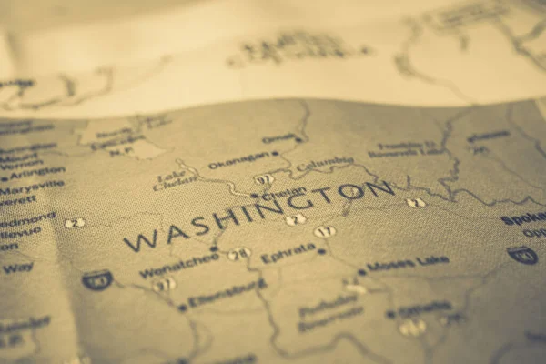 Washington State Usa Map — Stock Photo, Image