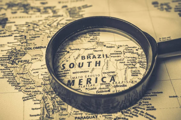 Brasil Mapa Viajes Fondo Textura — Foto de Stock