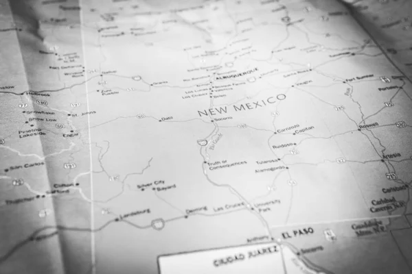 New Mexico Staat Kaart — Stockfoto