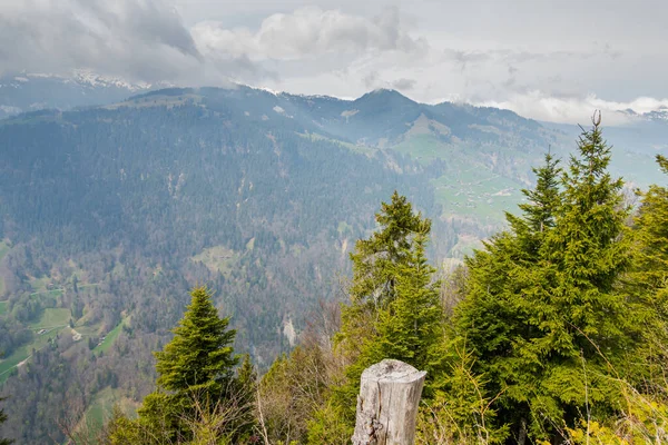 Incredible View Mount Harder Kulm Switzerland Breathtaking Landscapes — стоковое фото