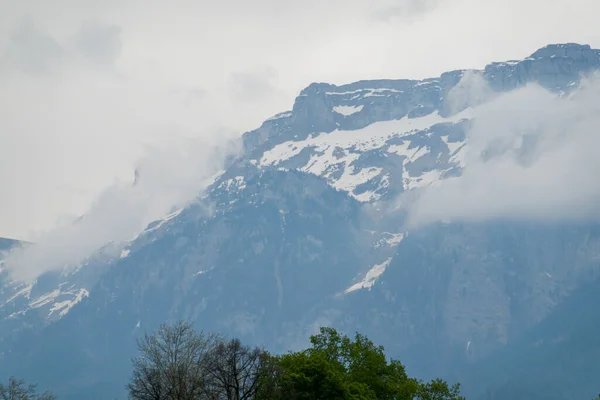 Vista Incredibile Dal Monte Harder Kulm Svizzera Paesaggi Mozzafiato — Foto Stock