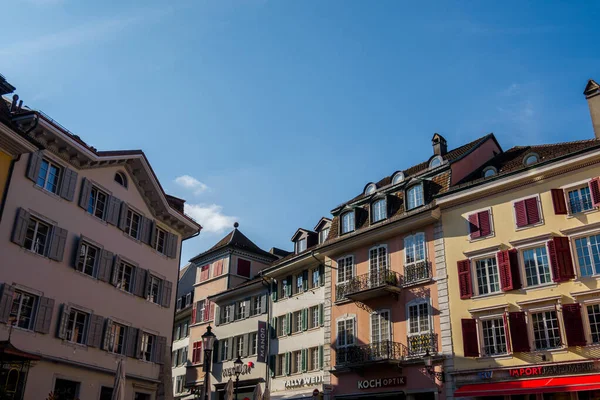 Прекрасный Швейцарский Город Солотурн Уличная Архитектура — стоковое фото