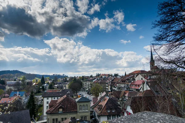 Burgdorf Stad Schweiz Slott Och Gator Den Antika Staden — Stockfoto