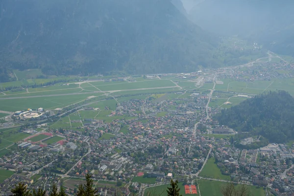 Otrolig Utsikt Från Mount Harder Kulm Schweiz Hisnande Landskap — Stockfoto