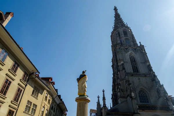 Den Magnifika Bern Katedralen Vacker Byggnad Gotisk Stil — Stockfoto