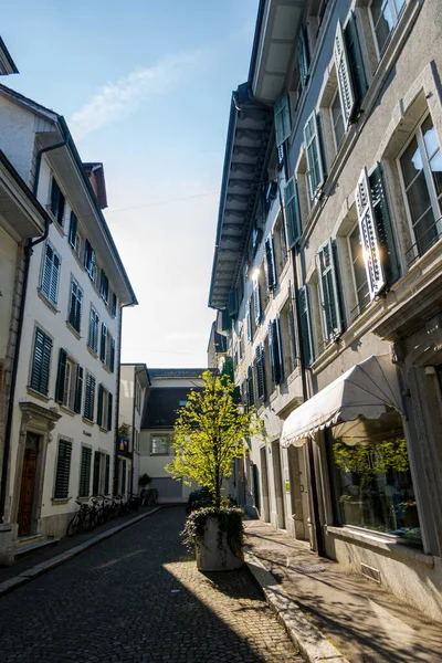Beautiful Swiss City Solothurn Street Architecture Sights — ストック写真