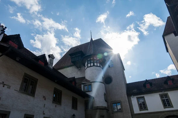 Cidade Burgdorf Suíça Castelo Ruas Cidade Antiga — Fotografia de Stock