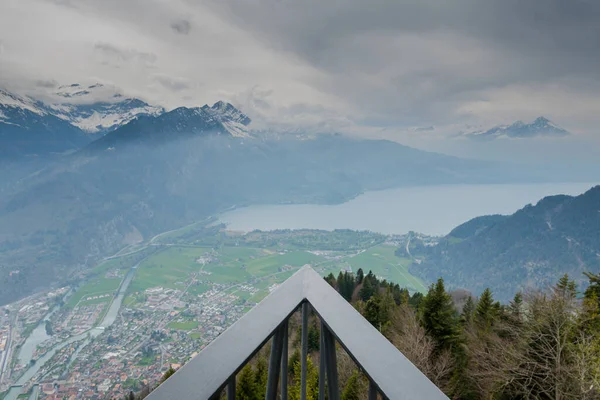 Unglaubliche Aussicht Auf Die Berner Alpen Hintergrund Natur Freiheit — Stockfoto