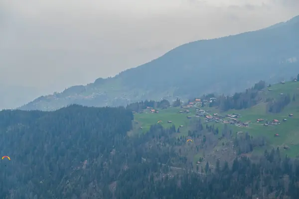 Increíble Vista Los Alpes Berneses Antecedentes Naturaleza Libertad —  Fotos de Stock