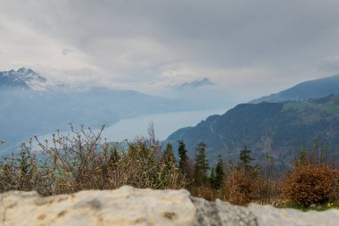 Bernese Alpleri 'nin inanılmaz manzarası. Arka plan doğa, özgürlük